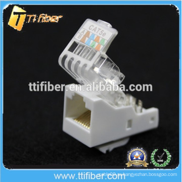 Белый цвет Cat5e Модульный разъем RJ45 Jack Тип инструмента